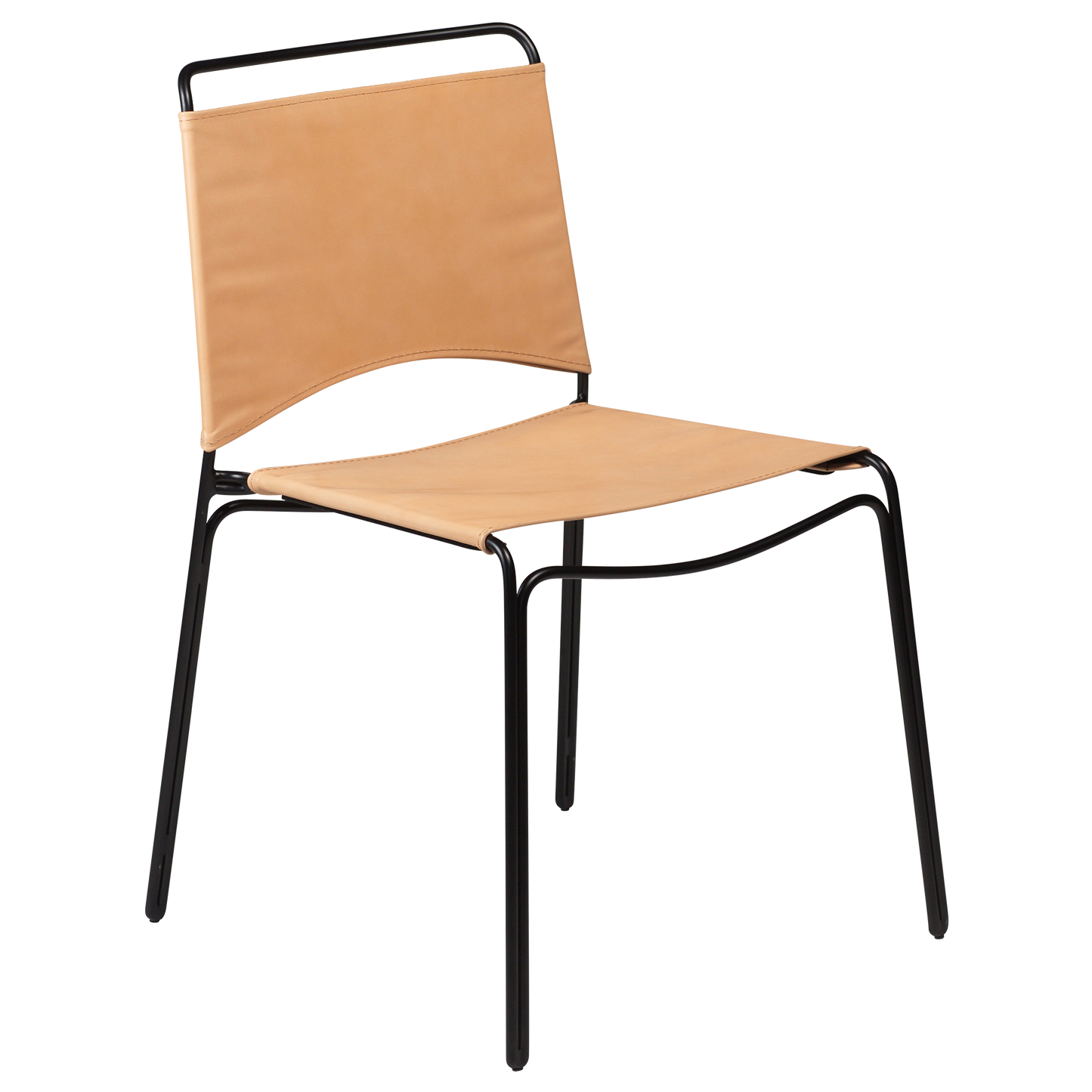 [var:Bezug=Tanleder mit schwarzen Beinen] PAZ Stuhl