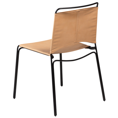 [var:Bezug=Tanleder mit schwarzen Beinen] PAZ Stuhl