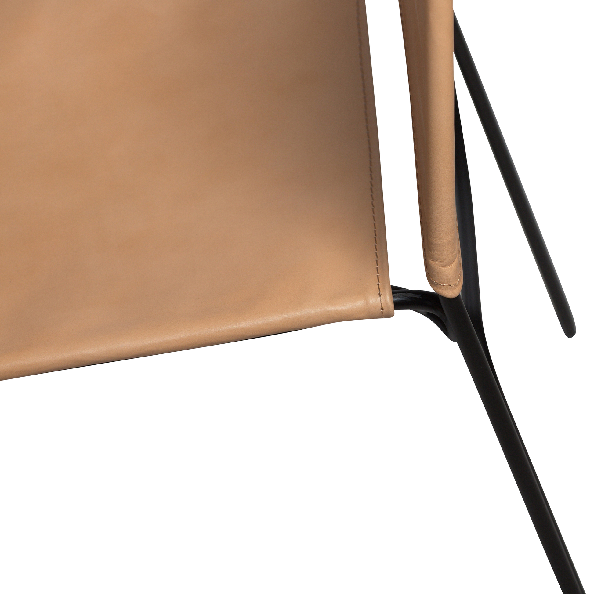 [var:Bezug=Tanleder mit schwarzen Beinen] PAZ Stuhl