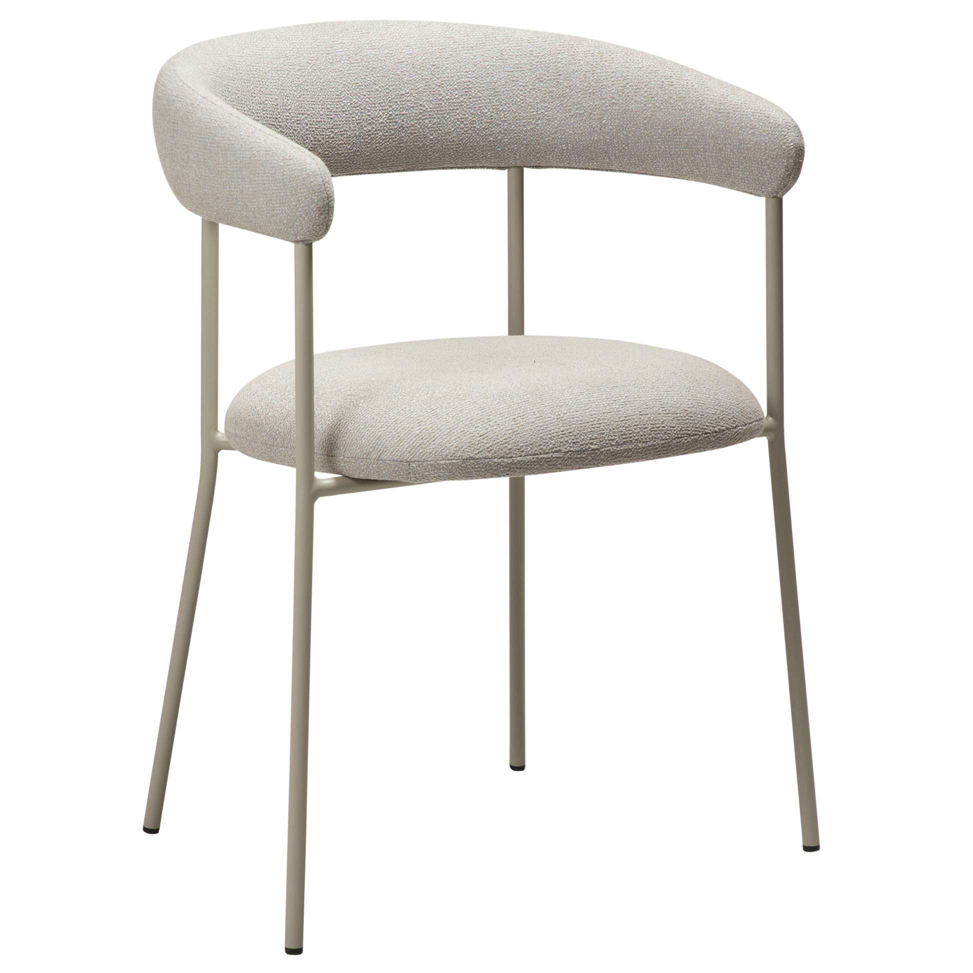 [var:Bezug=Kaschmir Bouclé-Stoff mit Kaschmir-Beinen] PLENTI Sessel