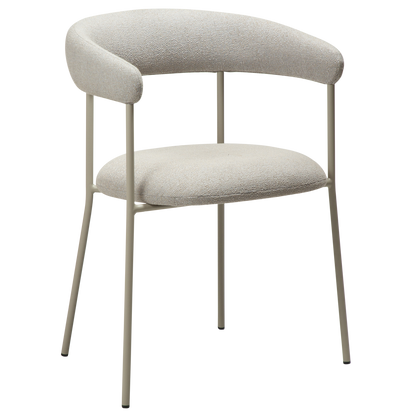 [var:Bezug=Kaschmir Bouclé-Stoff mit Kaschmir-Beinen] PLENTI Sessel