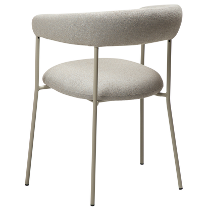 [var:Bezug=Kaschmir Bouclé-Stoff mit Kaschmir-Beinen] PLENTI Sessel