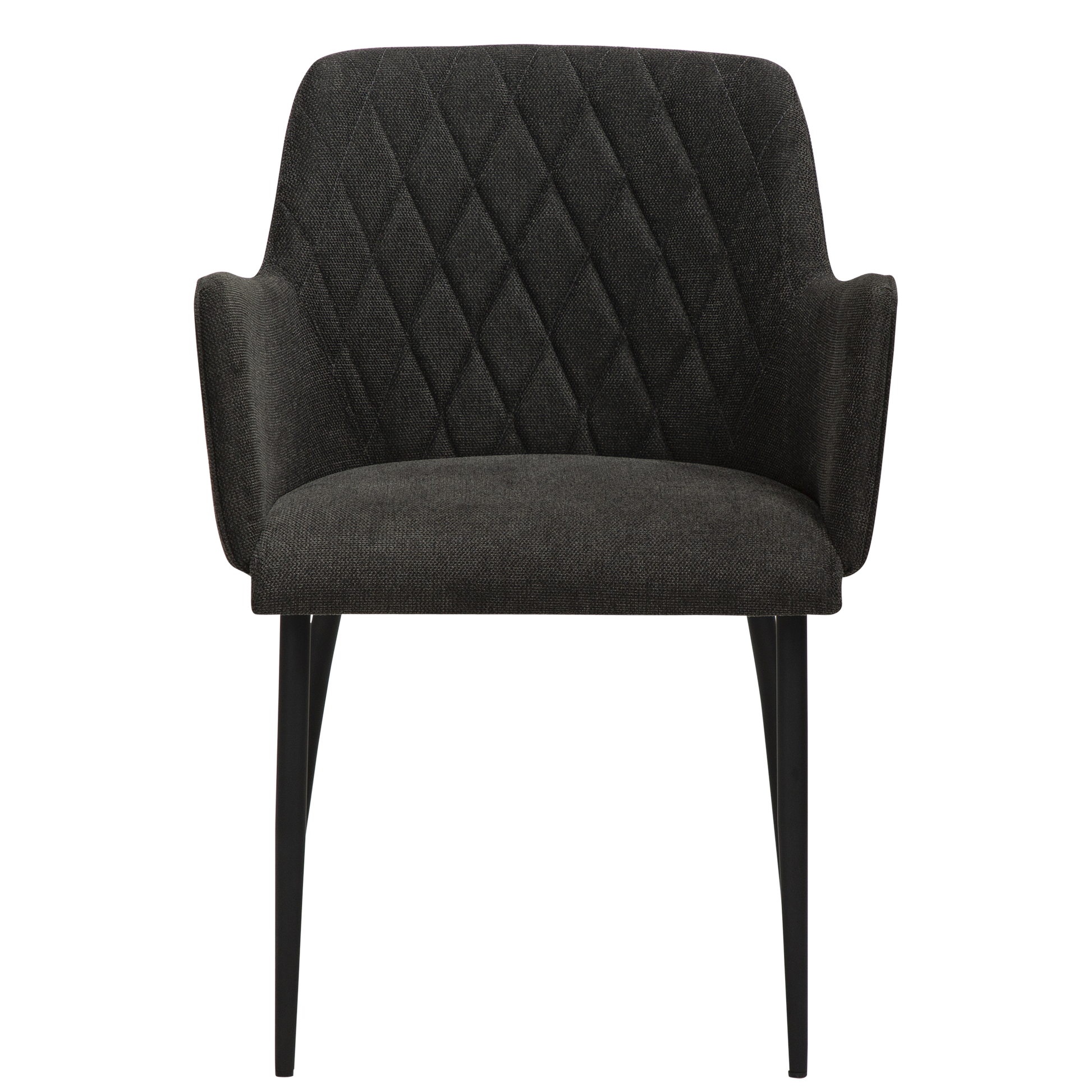 [var:Bezug=Crow schwarzer Stoff mit schwarzen Beinen] ROMBO Sessel