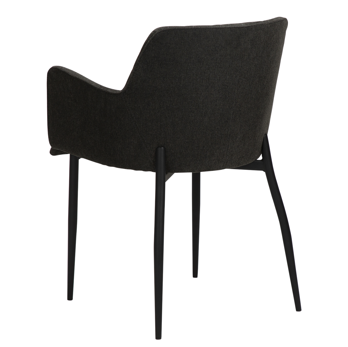 [var:Bezug=Crow schwarzer Stoff mit schwarzen Beinen] ROMBO Sessel