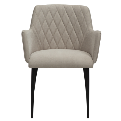 [var:Bezug=Wüstensandstoff mit schwarzen Beinen] ROMBO Sessel