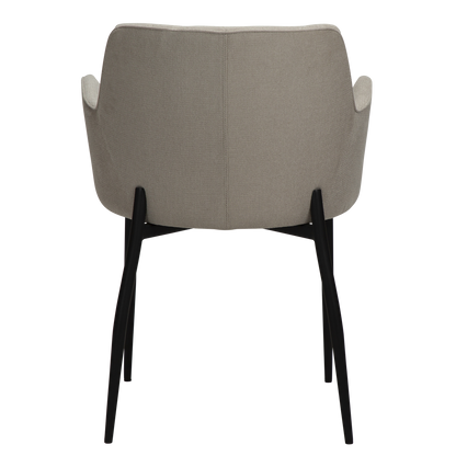 [var:Bezug=Wüstensandstoff mit schwarzen Beinen] ROMBO Sessel