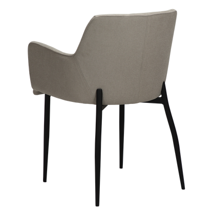 [var:Bezug=Wüstensandstoff mit schwarzen Beinen] ROMBO Sessel