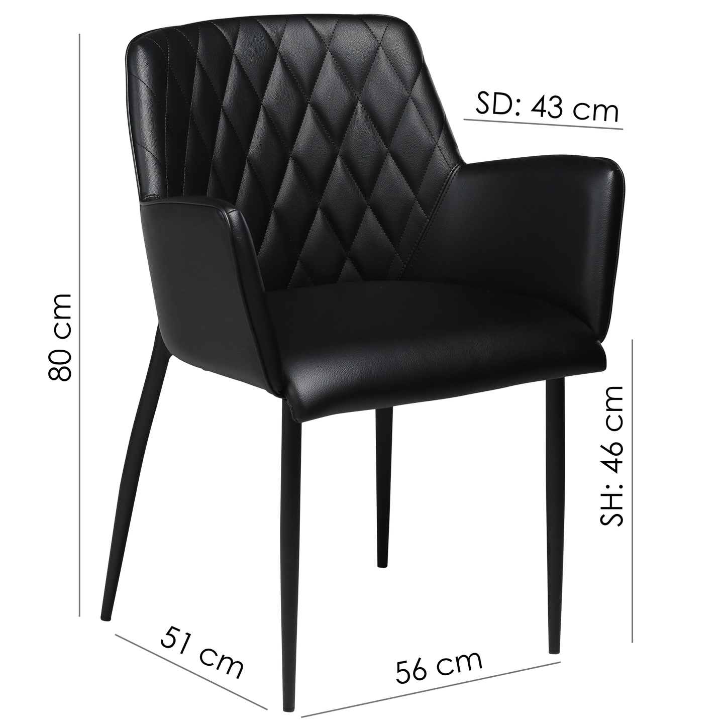 [var:Bezug=Wüstensandstoff mit schwarzen Beinen] ROMBO Sessel