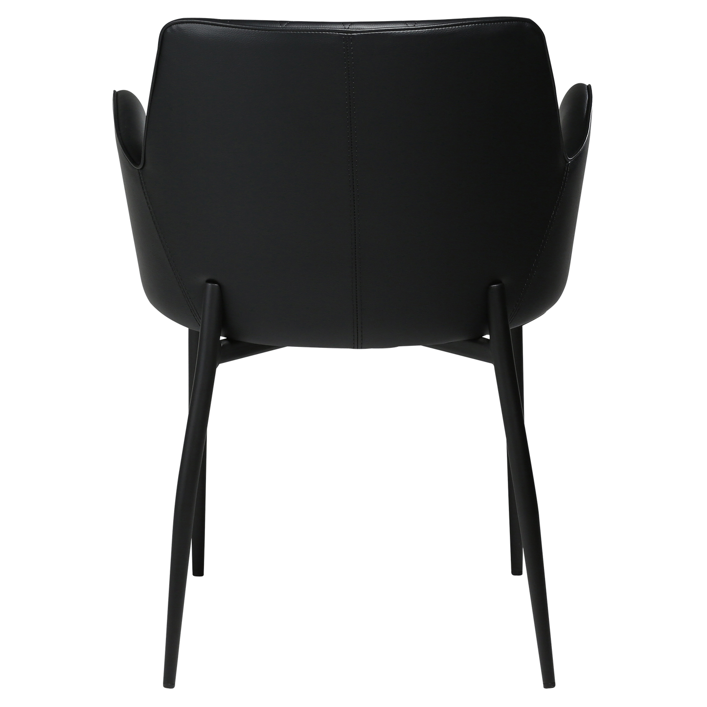 [var:Bezug=Schwarzes Kunstleder mit schwarzen Beinen] ROMBO Sessel