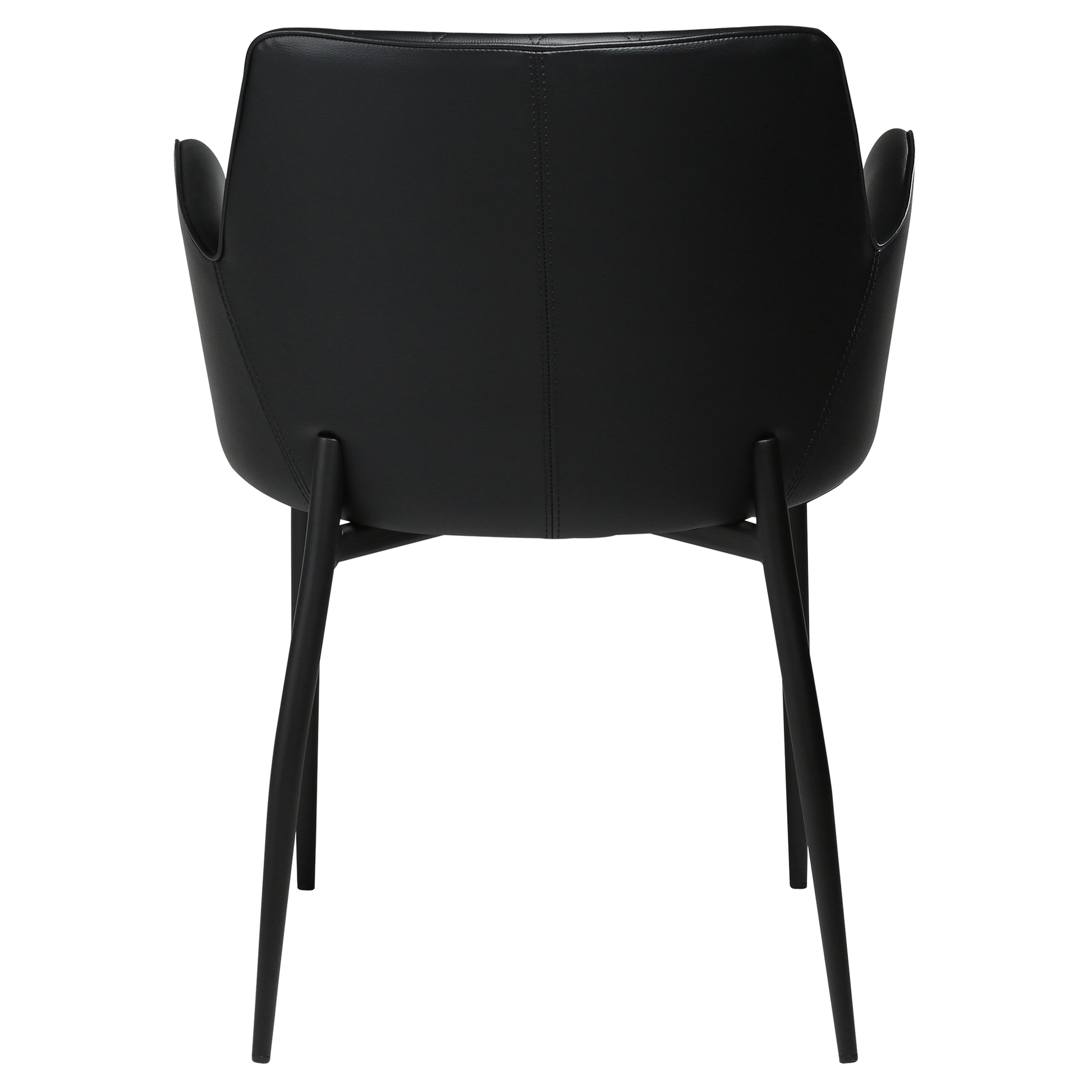 [var:Bezug=Schwarzes Kunstleder mit schwarzen Beinen] ROMBO Sessel