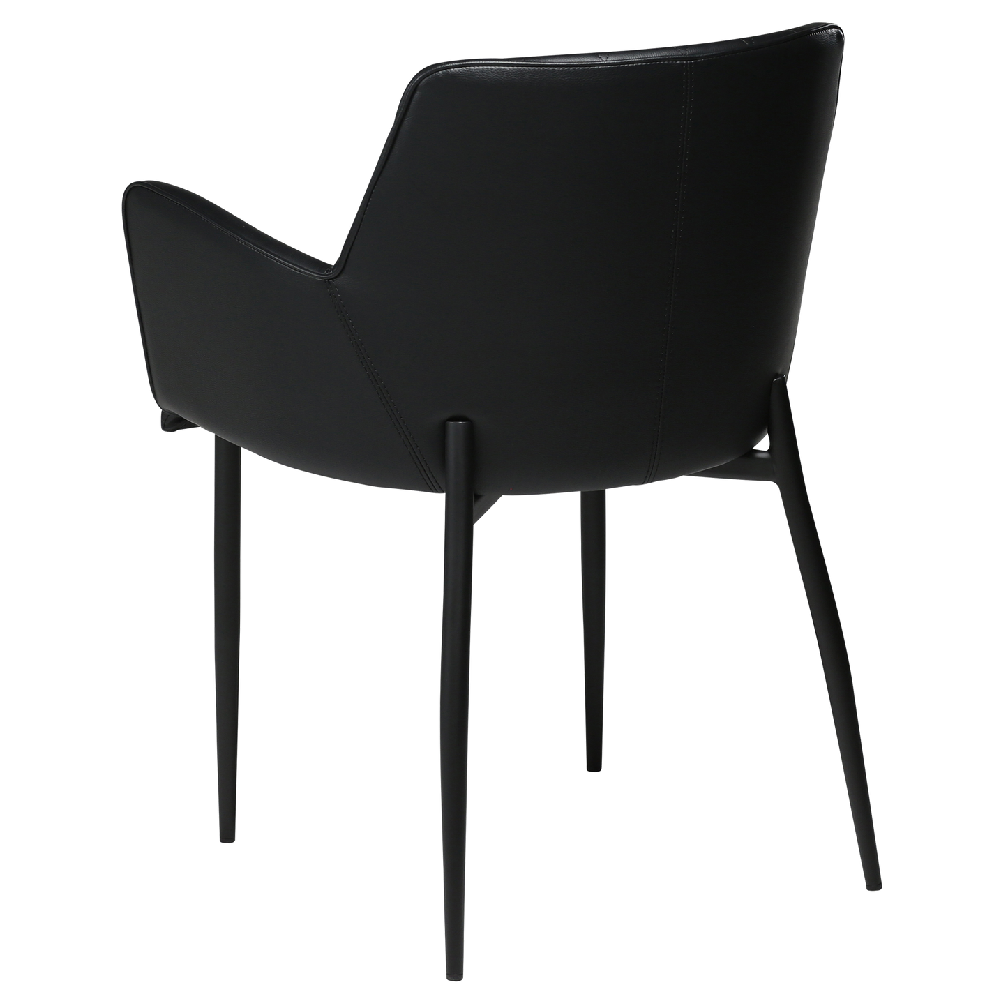 [var:Bezug=Schwarzes Kunstleder mit schwarzen Beinen] ROMBO Sessel