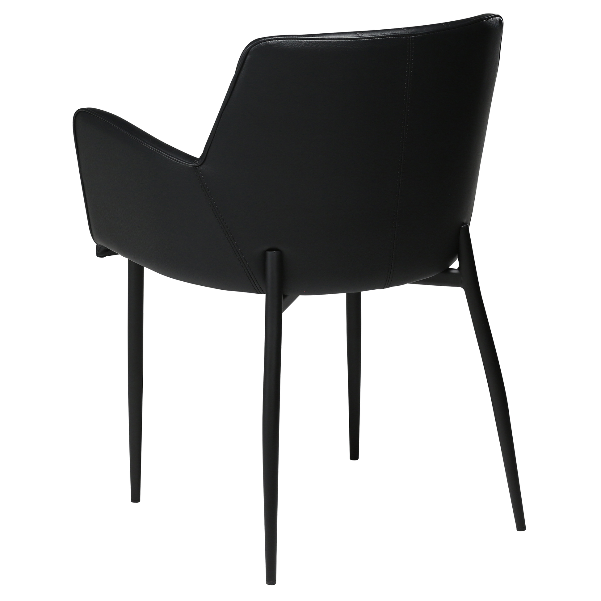 [var:Bezug=Schwarzes Kunstleder mit schwarzen Beinen] ROMBO Sessel