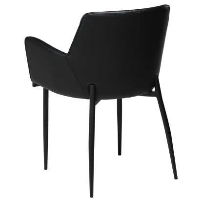 [var:Bezug=Schwarzes Kunstleder mit schwarzen Beinen] ROMBO Sessel