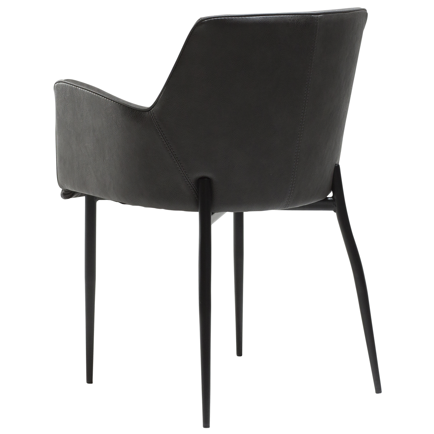 [var:Bezug=Vintage graues Kunstleder mit schwarzen Beinen] ROMBO Sessel