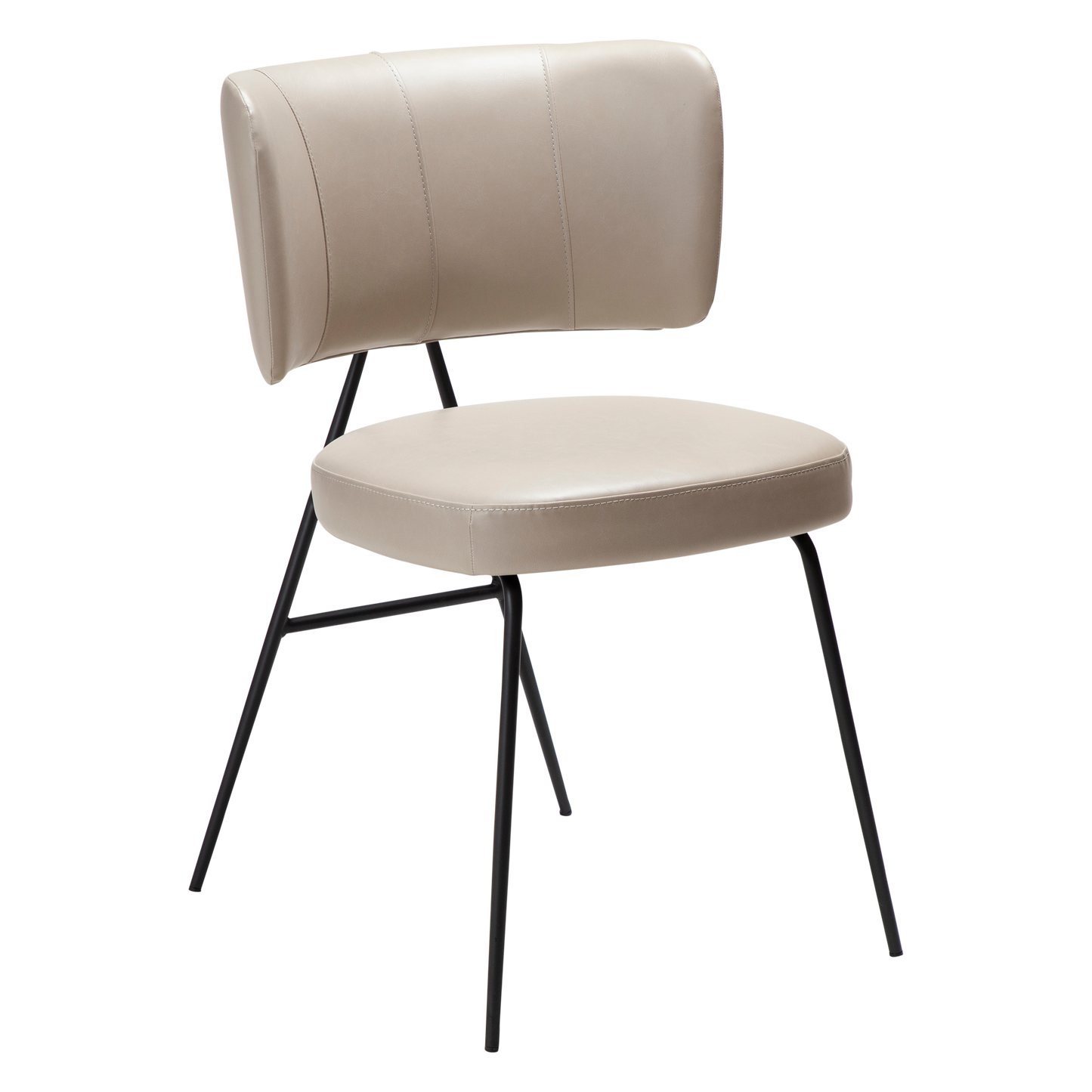 [var:Bezug=Vintage Kaschmirleder mit schwarzen Beinen] ROOST Stuhl