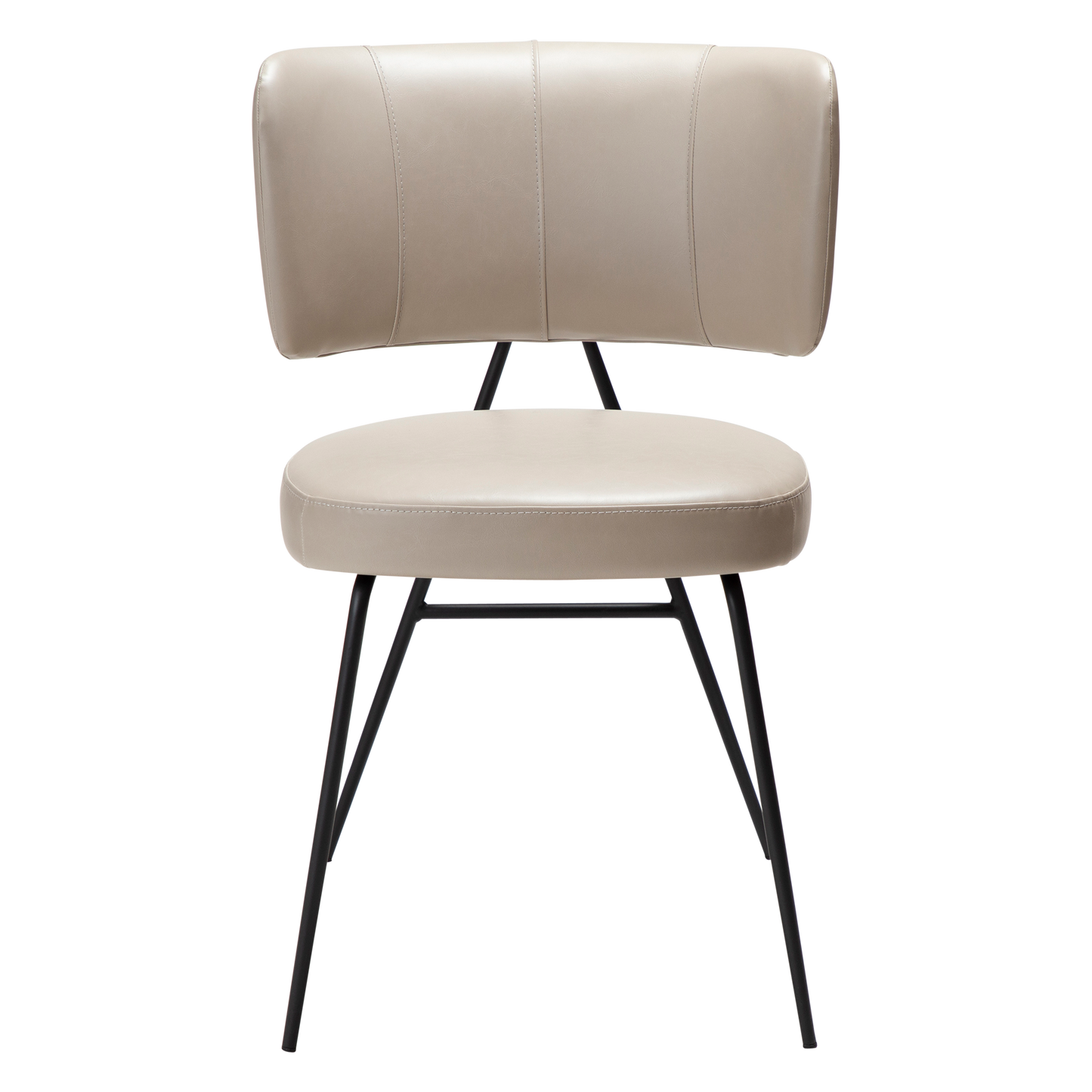 [var:Bezug=Vintage Kaschmirleder mit schwarzen Beinen] ROOST Stuhl