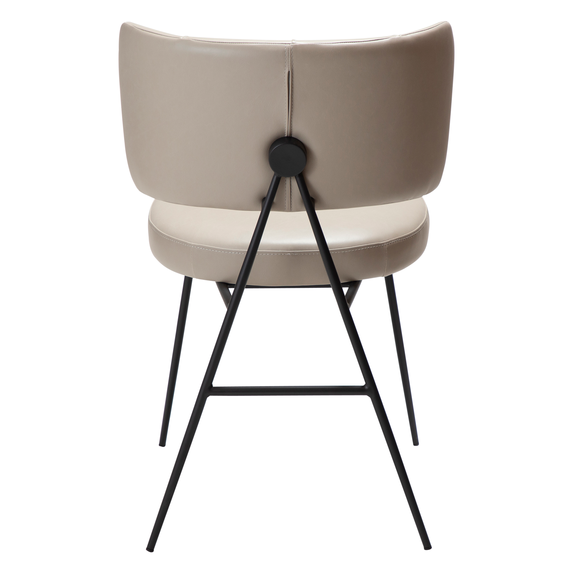 [var:Bezug=Vintage Kaschmirleder mit schwarzen Beinen] ROOST Stuhl