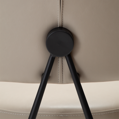 [var:Bezug=Vintage Kaschmirleder mit schwarzen Beinen] ROOST Stuhl