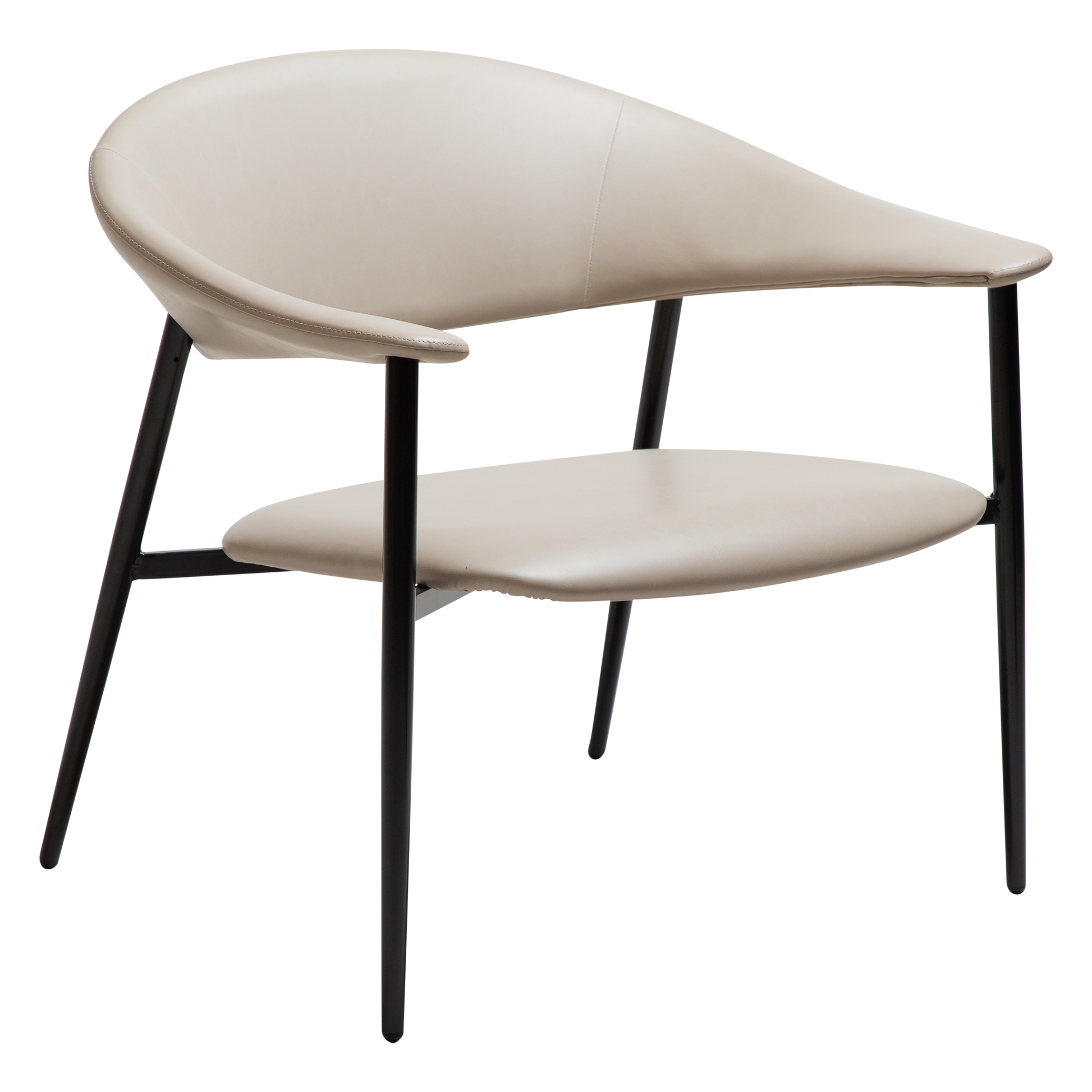 [var:Bezug=Kaschmir Kunstleder mit schwarzen Beinen] ROVER Loungesessel