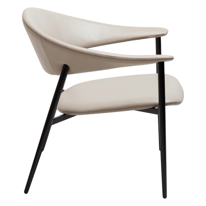 [var:Bezug=Kaschmir Kunstleder mit schwarzen Beinen] ROVER Loungesessel