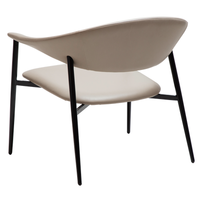 [var:Bezug=Kaschmir Kunstleder mit schwarzen Beinen] ROVER Loungesessel