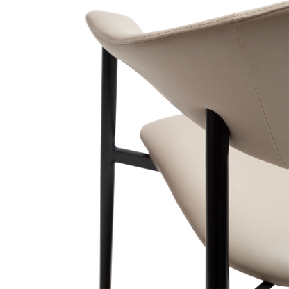 [var:Bezug=Kaschmir Kunstleder mit schwarzen Beinen] ROVER Loungesessel