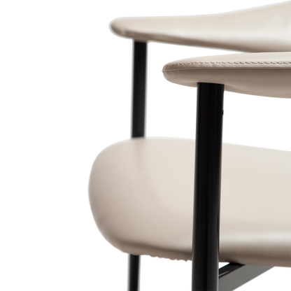 [var:Bezug=Kaschmir Kunstleder mit schwarzen Beinen] ROVER Loungesessel