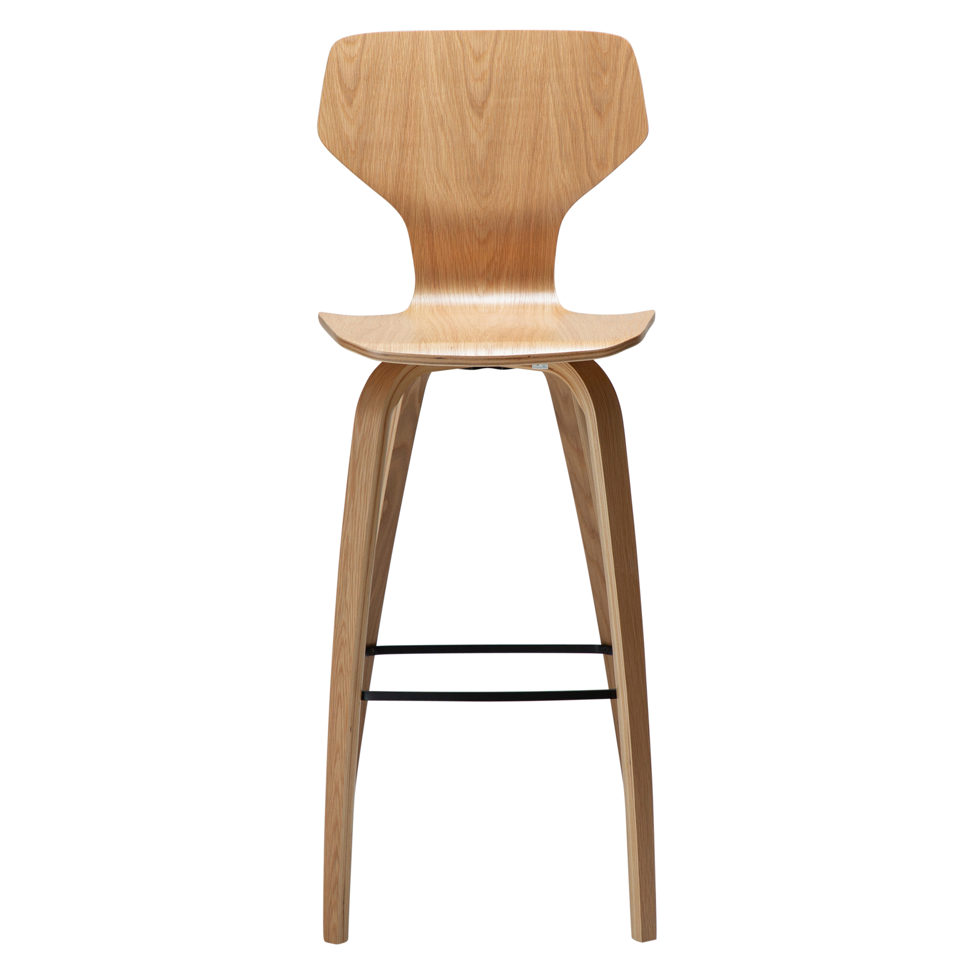 [var:Bezug=Eichenfurnier mit Eichenfurnierbeinen] S.I.T Barhocker