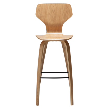 [var:Bezug=Eichenfurnier mit Eichenfurnierbeinen] S.I.T Barhocker