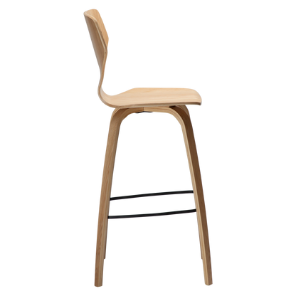 [var:Bezug=Eichenfurnier mit Eichenfurnierbeinen] S.I.T Barhocker