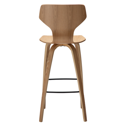 [var:Bezug=Eichenfurnier mit Eichenfurnierbeinen] S.I.T Barhocker