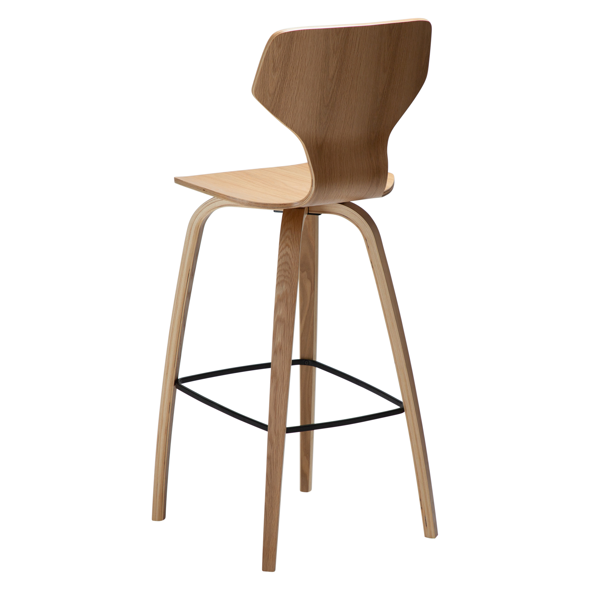 [var:Bezug=Eichenfurnier mit Eichenfurnierbeinen] S.I.T Barhocker