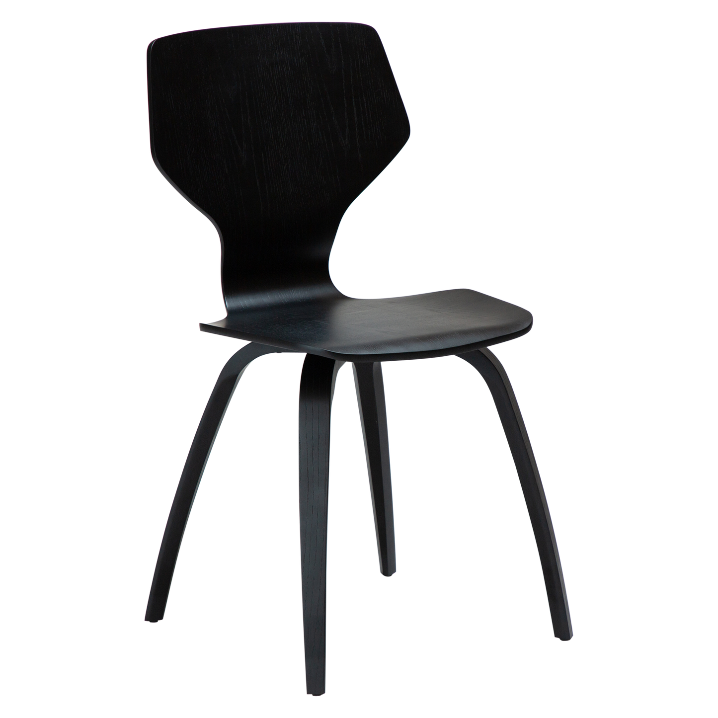 [var:Bezug=Schwarz gebeizte Eiche mit schwarz gebeizten Eichenbeinen] S.I.T Stuhl