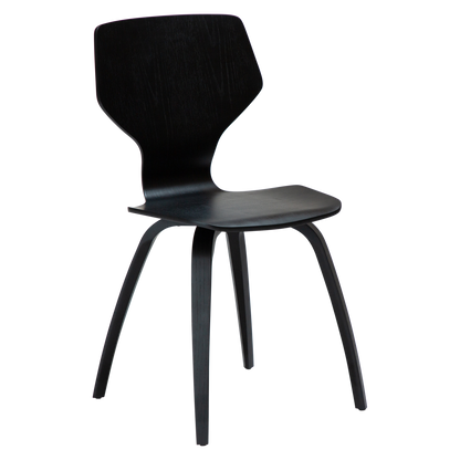 [var:Bezug=Schwarz gebeizte Eiche mit schwarz gebeizten Eichenbeinen] S.I.T Stuhl