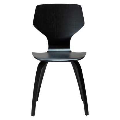 [var:Bezug=Schwarz gebeizte Eiche mit schwarz gebeizten Eichenbeinen] S.I.T Stuhl