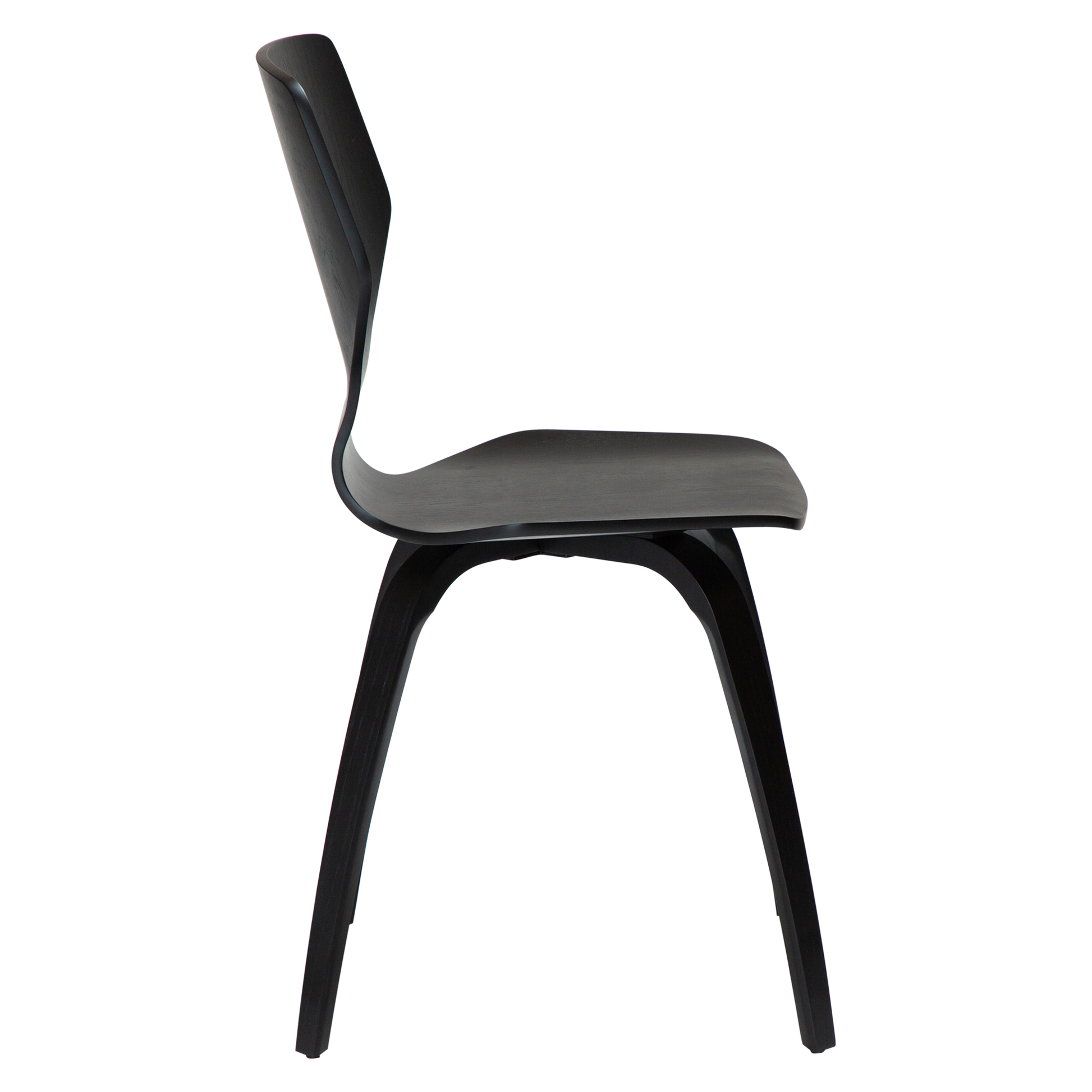 [var:Bezug=Schwarz gebeizte Eiche mit schwarz gebeizten Eichenbeinen] S.I.T Stuhl