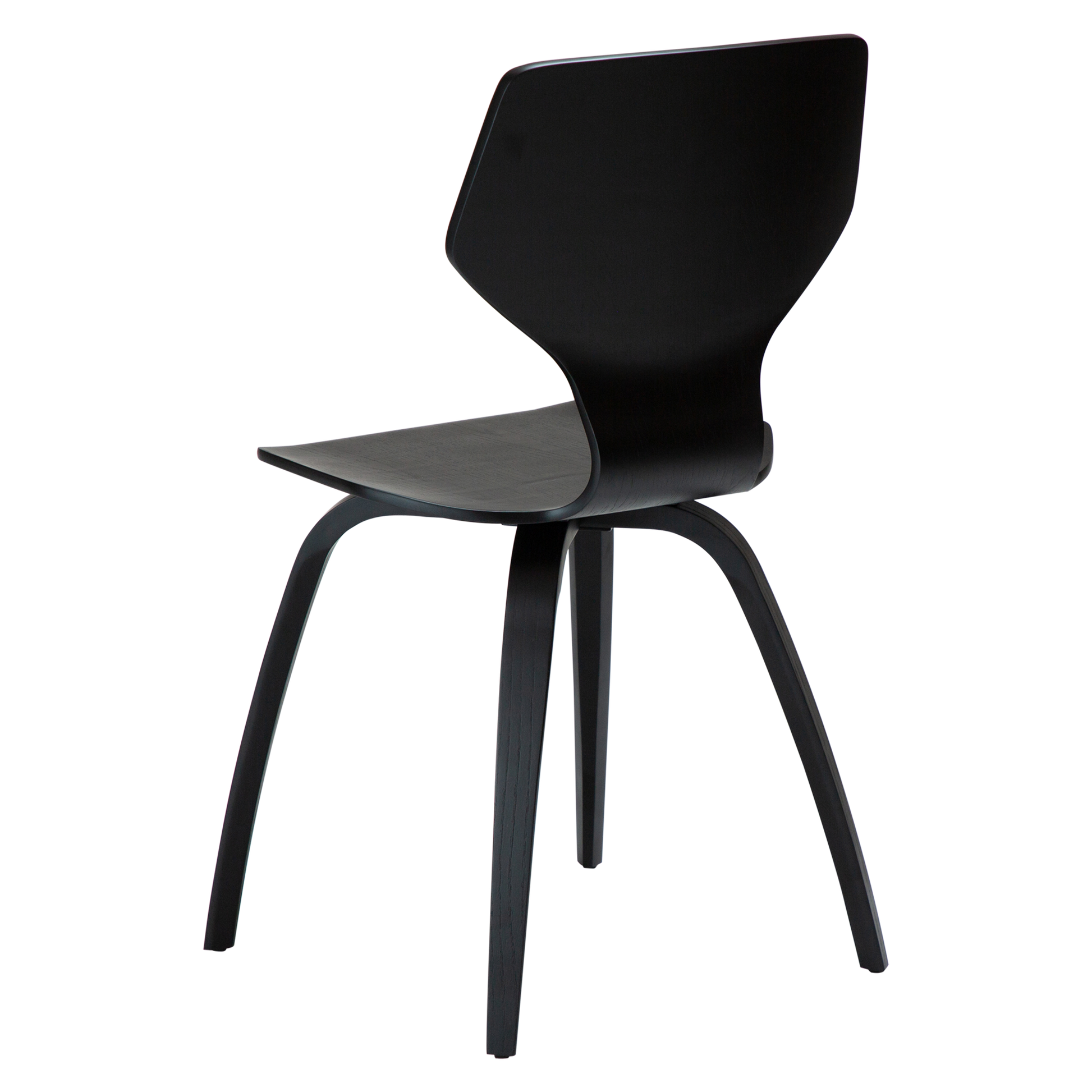 [var:Bezug=Schwarz gebeizte Eiche mit schwarz gebeizten Eichenbeinen] S.I.T Stuhl