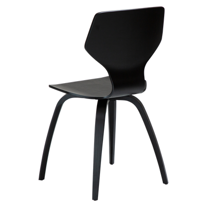 [var:Bezug=Schwarz gebeizte Eiche mit schwarz gebeizten Eichenbeinen] S.I.T Stuhl