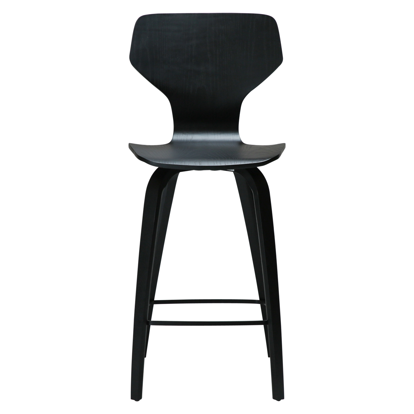 [var:Bezug=Schwarz gebeizte Eiche mit schwarz gebeizten Eichenbeinen] S.I.T Barhocker