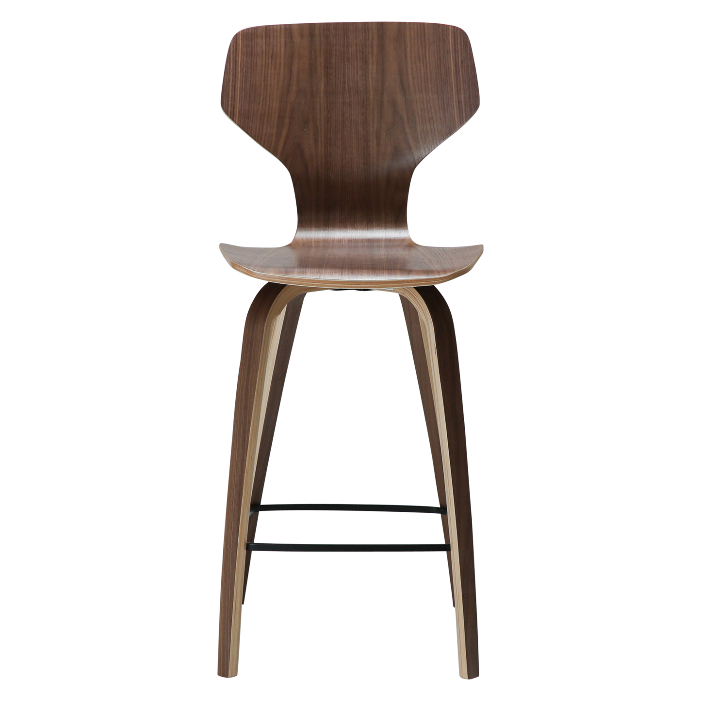 [var:Bezug=Walnussfurnier mit Walnussfurnierbeinen] S.I.T Barhocker