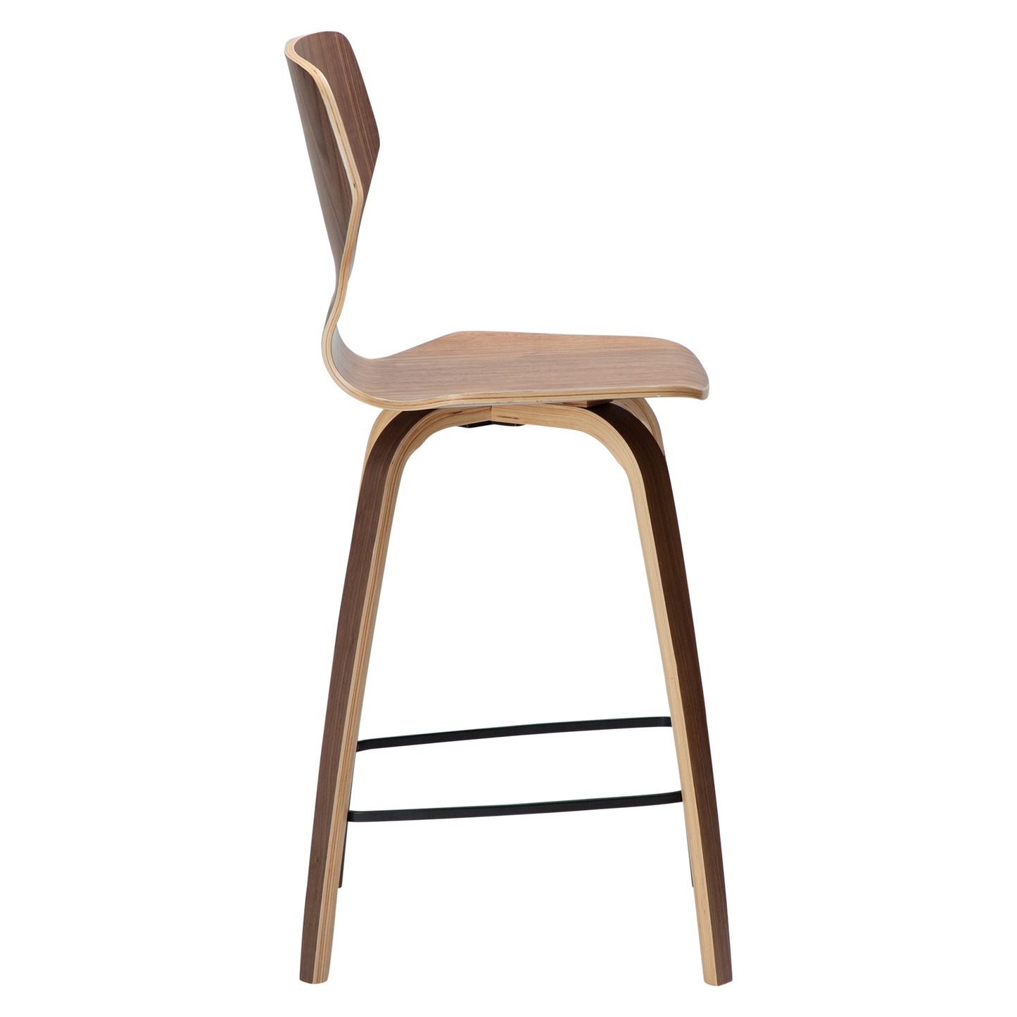 [var:Bezug=Walnussfurnier mit Walnussfurnierbeinen] S.I.T Barhocker