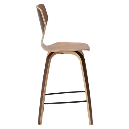 [var:Bezug=Walnussfurnier mit Walnussfurnierbeinen] S.I.T Barhocker