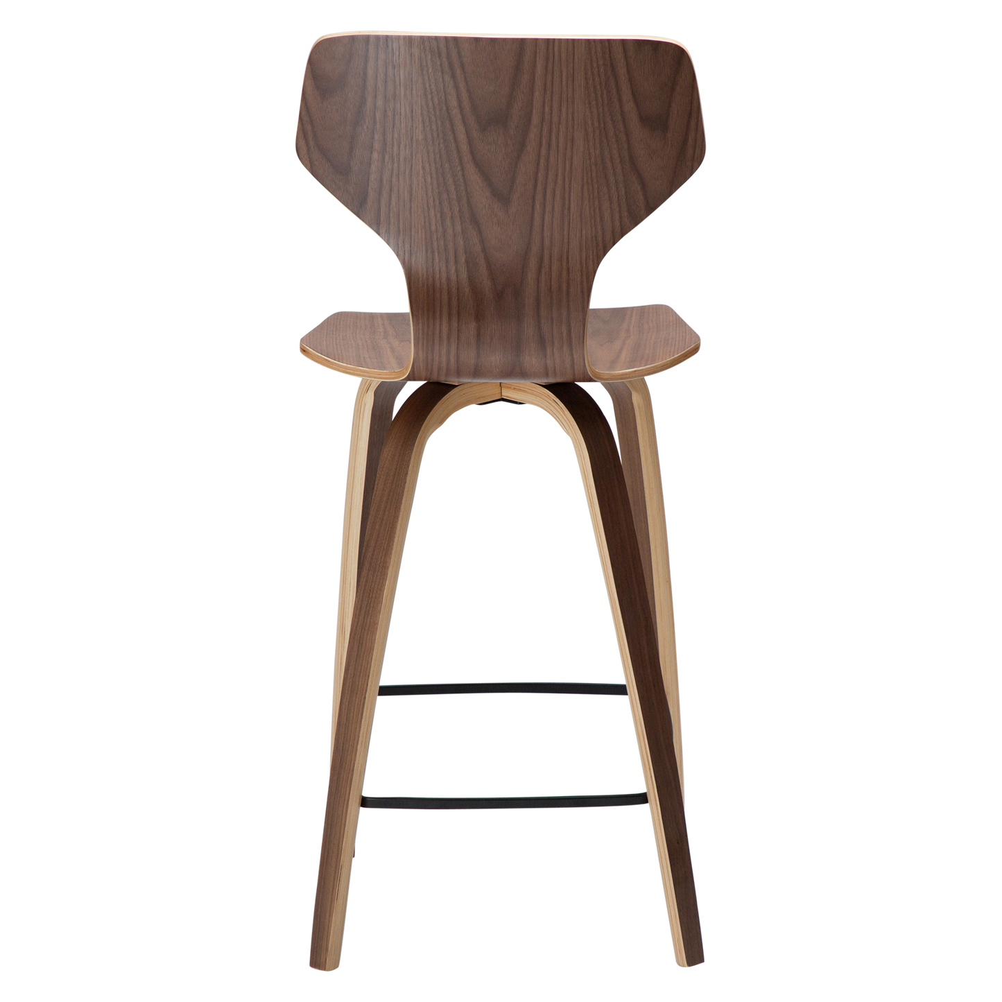 [var:Bezug=Walnussfurnier mit Walnussfurnierbeinen] S.I.T Barhocker