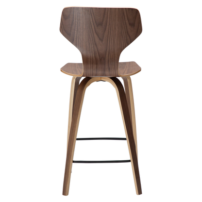 [var:Bezug=Walnussfurnier mit Walnussfurnierbeinen] S.I.T Barhocker