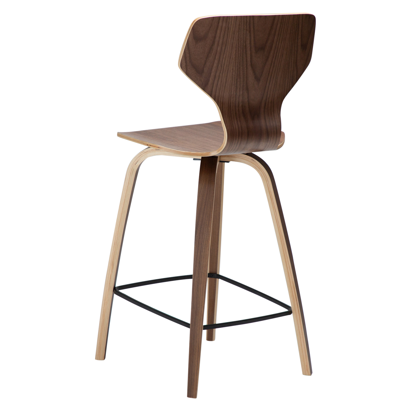 [var:Bezug=Walnussfurnier mit Walnussfurnierbeinen] S.I.T Barhocker