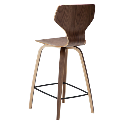 [var:Bezug=Walnussfurnier mit Walnussfurnierbeinen] S.I.T Barhocker