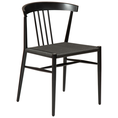 [var:Bezug=Schwarzes Papierseil mit schwarzen Beinen] SAVA Stuhl