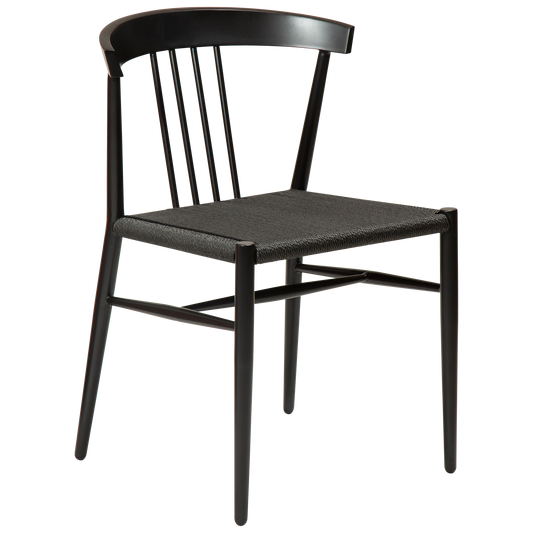 [var:Bezug=Schwarzes Papierseil mit schwarzen Beinen] SAVA Stuhl