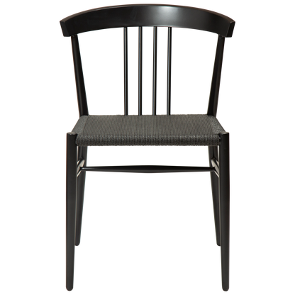 [var:Bezug=Schwarzes Papierseil mit schwarzen Beinen] SAVA Stuhl