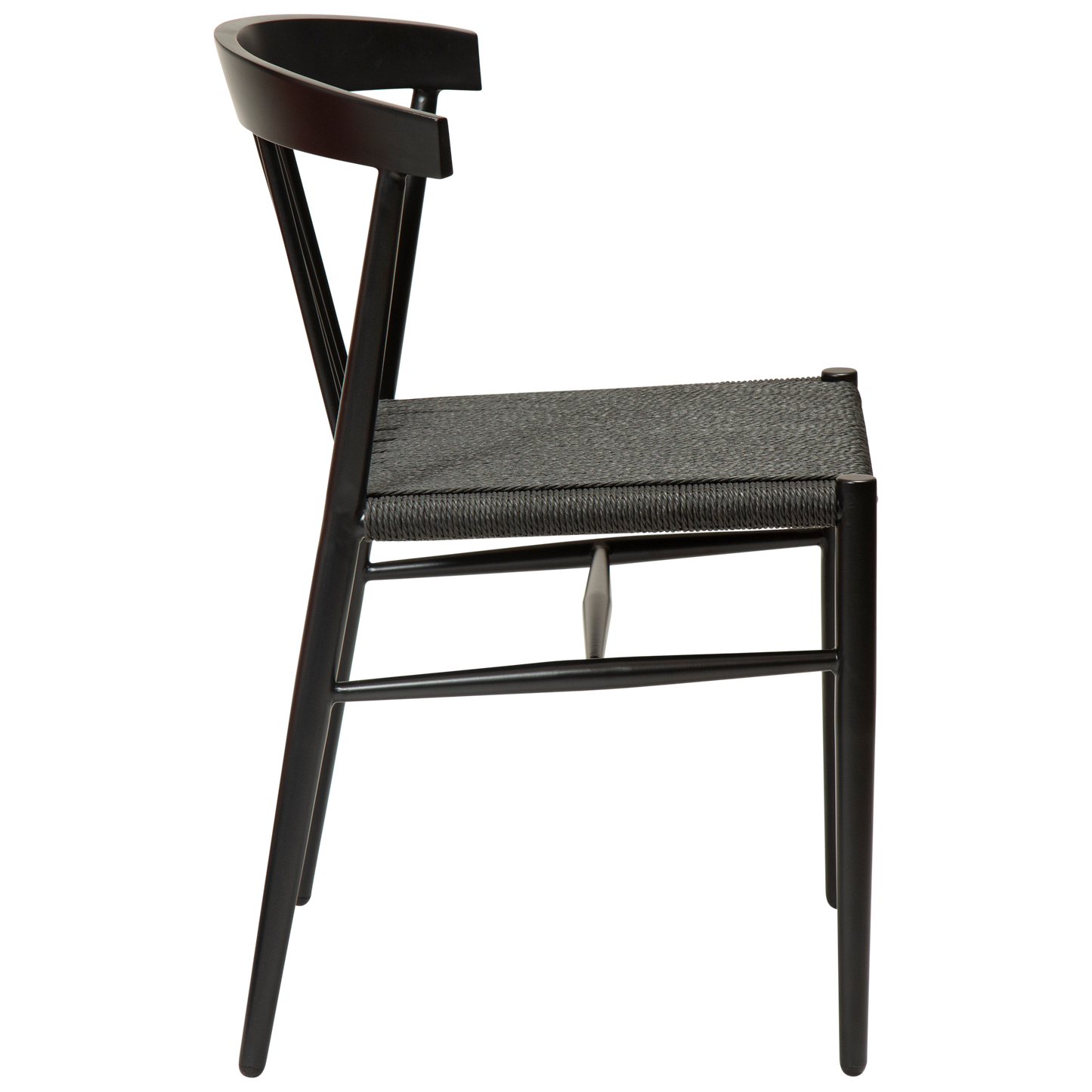 [var:Bezug=Schwarzes Papierseil mit schwarzen Beinen] SAVA Stuhl